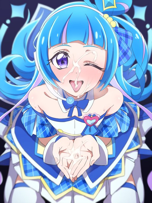 顔射ウインクしているキ◯アwinkさんです。 