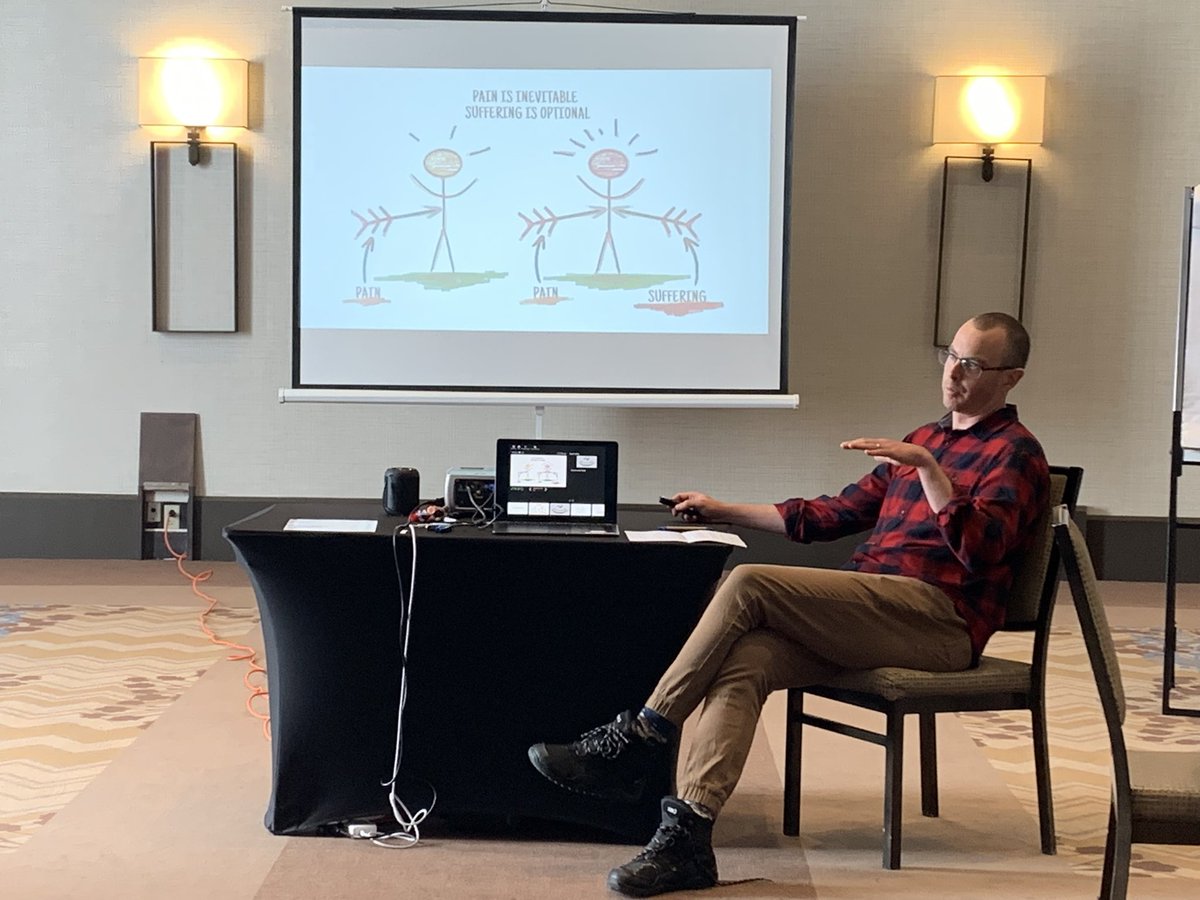 A powerful and deeply reflective talk by Dr Mike Steedman entitled the “the second arrow”: About not avoiding  difficult situations in the #emerge and life, and some CBT-based strategies to build resilience. #ROMPretreat #ICEcamp