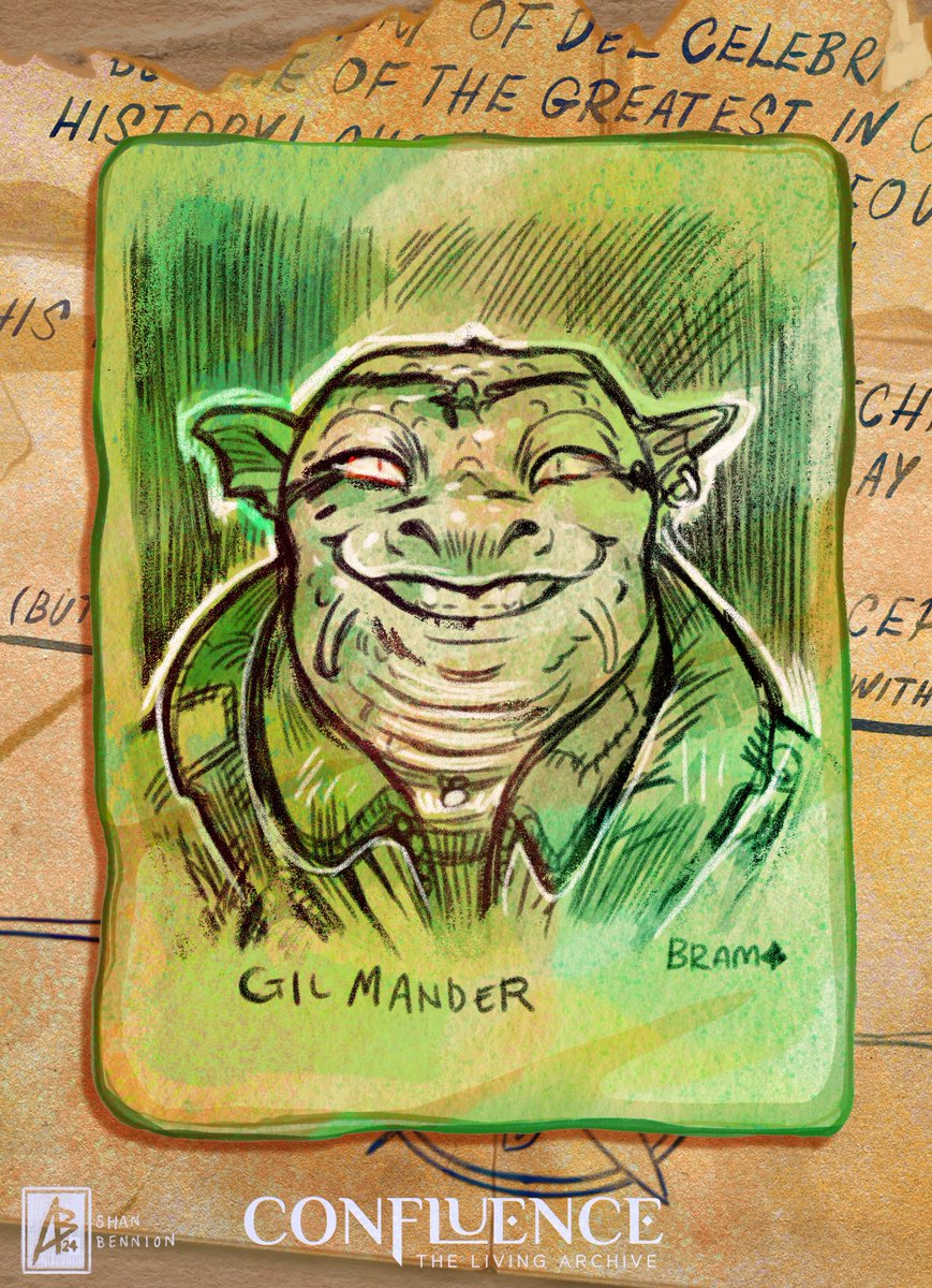 More of our Beta Tester’s NPC’s: Gil Mander the Salian for <a href="/ZombieRobin/">ROBIN</a> and Lane the aquatic Gen for <a href="/Ceal/">Ceal</a>! 
Preorder link to get the game yourself below!  confluence.backerkit.com/hosted_preorde… 
#ConfluenceTheLivingArchive #ConfluenceRPG #IndieRPG #Art #ttrpgart