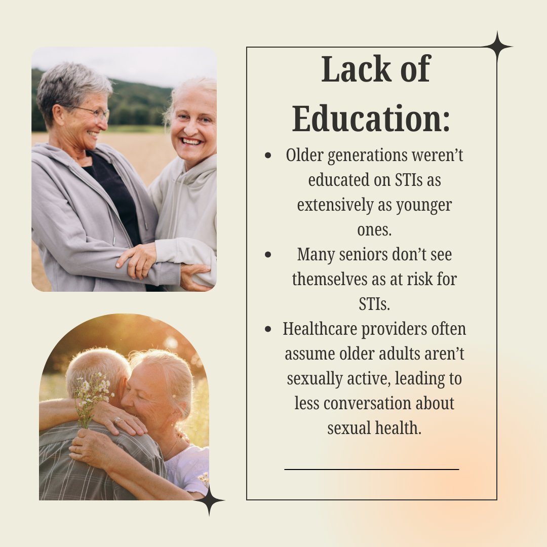 Age is just a number, but health knows no limits! 💖 Let’s break the stigma and start the conversation about STIs in older adults. It’s never too late to take charge of your sexual health. Remember, pleasure and protection go hand in hand at every stage of life! #HealthIsAgeless