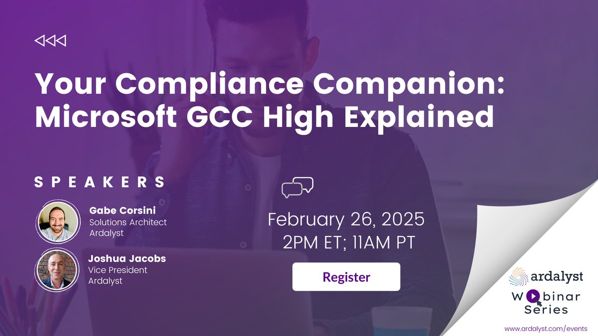 𝑾𝒉𝒚 #𝑮𝑪𝑪𝑯𝒊𝒈𝒉 𝒐𝒗𝒆𝒓 𝑪𝒐𝒎𝒎𝒆𝒓𝒄𝒊𝒂𝒍? Discover the key differences and how they impact your compliance journey in our upcoming webinar!

 🛡️bit.ly/4jX8THX
#CMMC #DefenseContractors #Cybersecurity