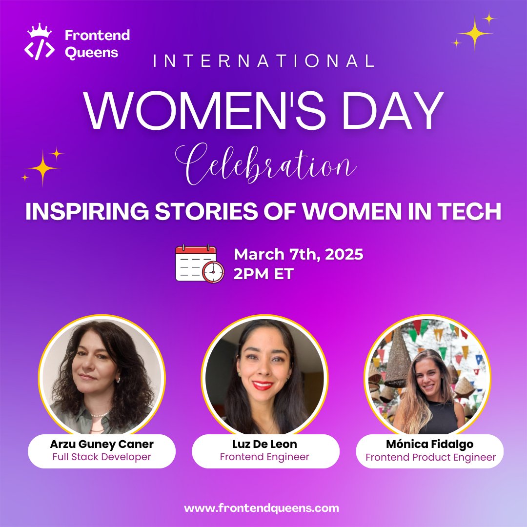 🌟 Celebrate Women in Tech this #IWD2025! 💜

Join us for an inspiring panel as three incredible women share their journeys, challenges &amp; insights on breaking barriers, driving innovation &amp; building inclusive spaces.

📅 Mar 7 | ⏰ 2PM ET | 📍 Register: bit.ly/3EAbqHW 🚀