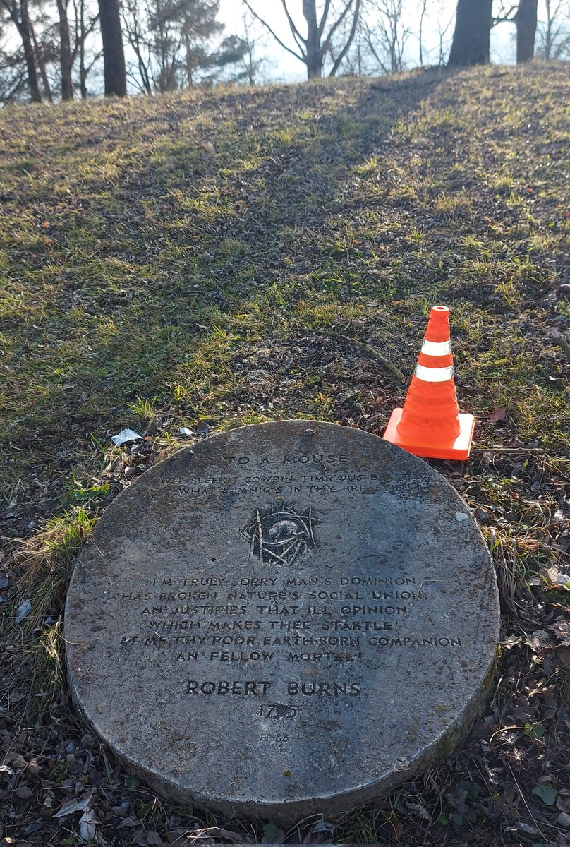 JWiegetritt's tweet image. Im #Aberdeen-Park der Stadt #Regensburg ist ein #Poeten -Punkt zu finden. Auf dieser runden Platte wird an das #Gedicht &apos;To a Mouse&apos; vom schottischen Dichter Robert Burns erinnert. #Partnerstädte #Pylone #Radtour #Fahrrad #Städtepatenschaft