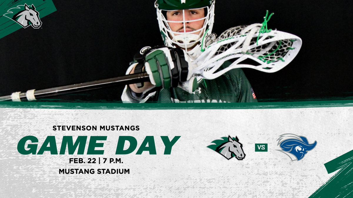 GoMustangSports's tweet photo. MUSTANG GAME DAY! Come out and support the men's lacrosse squad as they take on the Captains under the lights!🐎

📍Mustang Stadium
🆚 No. 5 Christopher Newport
🎥 https://t.co/pJ3HHkqjAE
📈 https://t.co/OZrP4z7QK4
🕒 7 p.m.
#StangNation #d3lax #MAClax #NCAAlax @StevensonLax https://t.co/gMYysIzhOH
