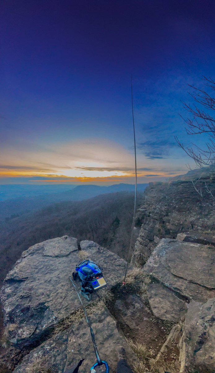 Live from Germany‘s highest cliff at JO42. 73 DA0RH #hamradio