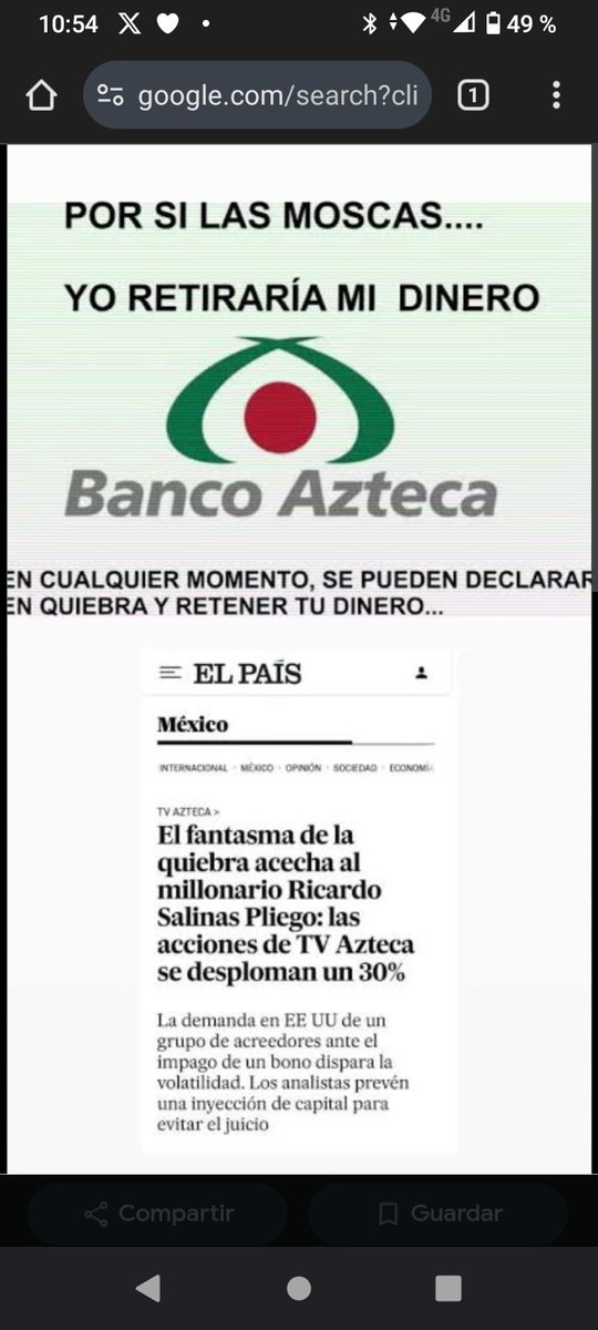 #ClaudiaMuchaPresidenta 
Yo no lo promocione, #BancoAztecaEnQuiebra sólo lo difundí 😝
