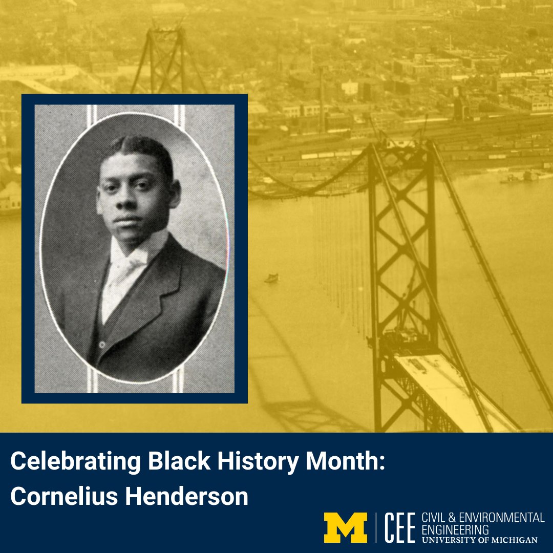 This #BlackHistoryMonth, we’re honoring the leaders and innovators who shaped our world today. One of those great minds is Cornelius Langston Henderson, a CEE graduate and steel engineering pioneer. We are proud to celebrate his legacy.