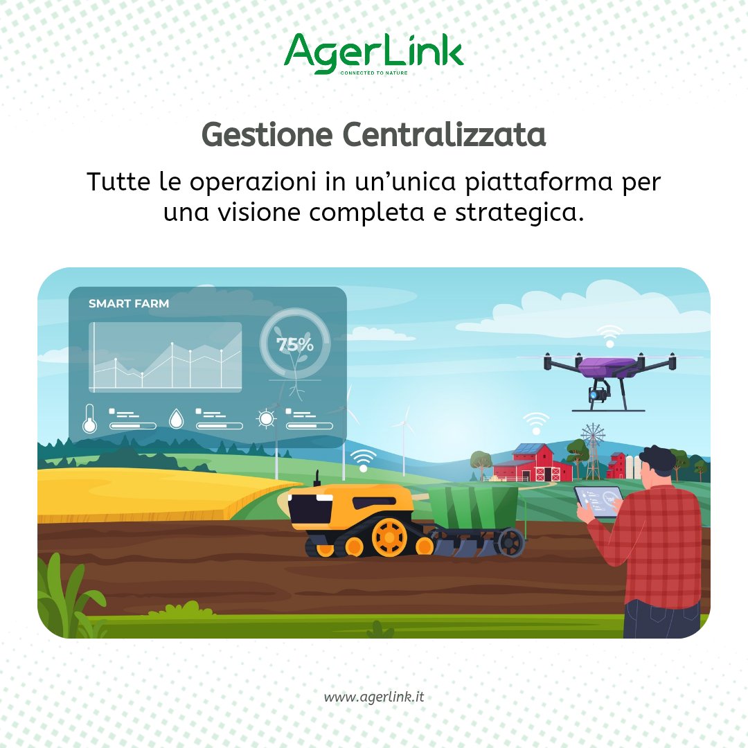 AgerLink_it's tweet photo. Agerlink è l'alleato perfetto per le grandi aziende agricole, con soluzioni avanzate per ottimizzare la gestione delle operazioni aziendali. #AgricolturaDigitale #SmartFarming #Agerlink https://t.co/oWnAbD2aLB