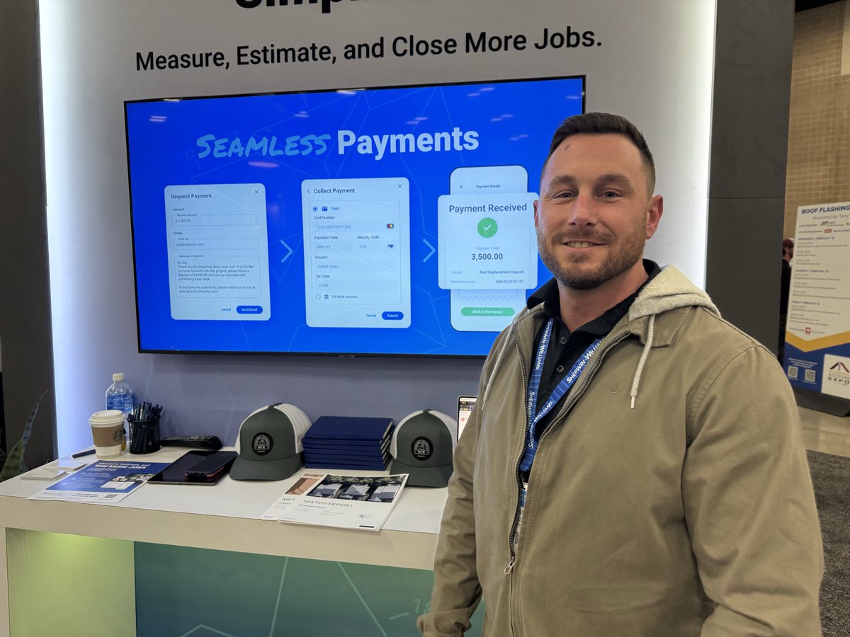 Last day at IRE, and what a ride it's been! 🚀 We’ve had a blast meeting amazing folks like Dustin, who called RoofSnap a one-stop shop for his sales team.