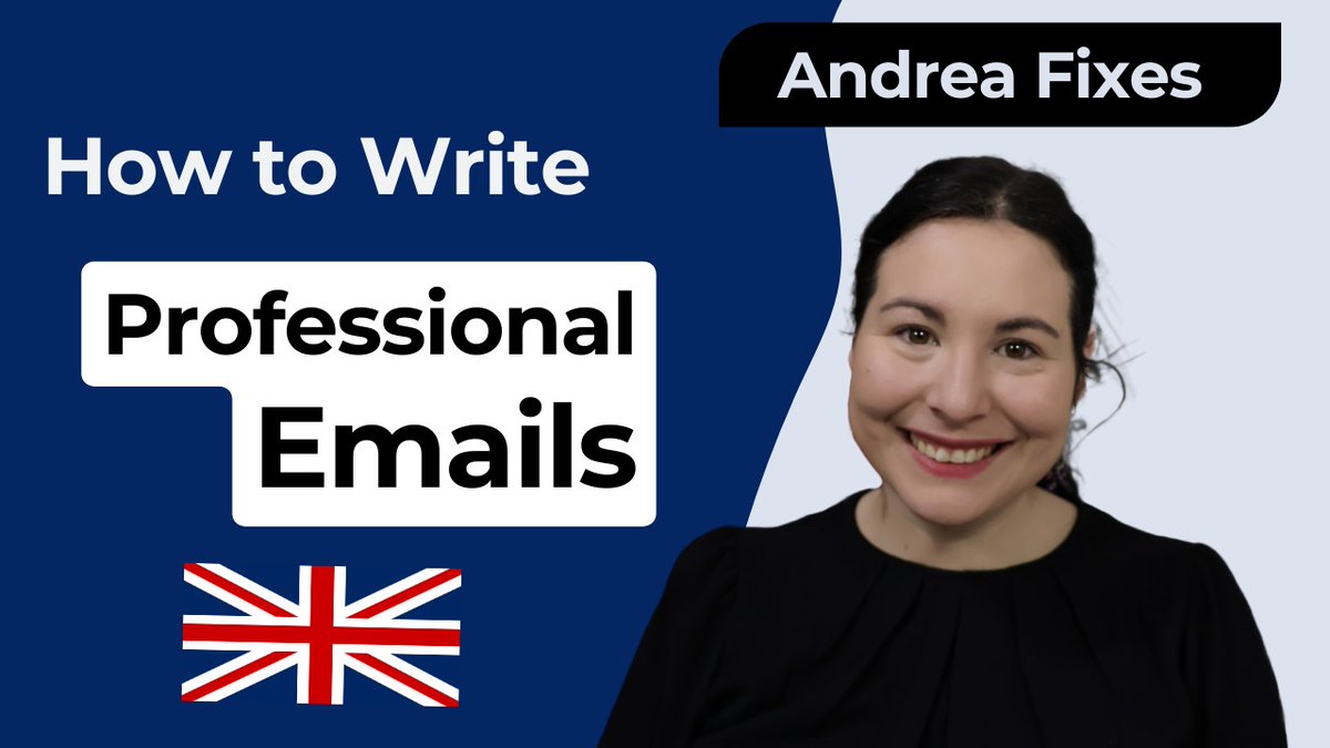 AndreaFixes's tweet image. Professional emails can make or break your career.

Want to sound polite, clear, and confident?

Check out my latest video and grab your free email checklist!

🎬 Watch here:

youtu.be/u4uoHkEZulo

#BusinessEnglish #LearnEnglish #Englishwriting