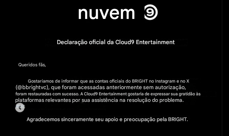 BrightVBrasilFC's tweet photo. Puta que pariu algum maluco invadiu as contas do B nas redes sociais. Por sorte, a equipe do Bright é extremamente competente e resolveu a questão rapidinho. Como sempre, são eficazes em tudo o que fazem.

#bbrightvc #brightvachirawit #Cloud9Ent https://t.co/il5XB4A8Vg