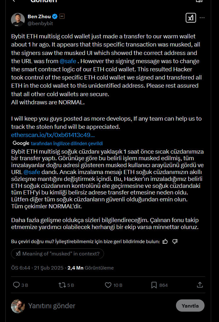 Tam da zamanında gelen hack. Eğer doğruysa bu tipin anlattıkları. #Ethereum da feci bir açık var demektir. 

t.me/SypheonTrading

Telegram kanalında anlatıyorum.