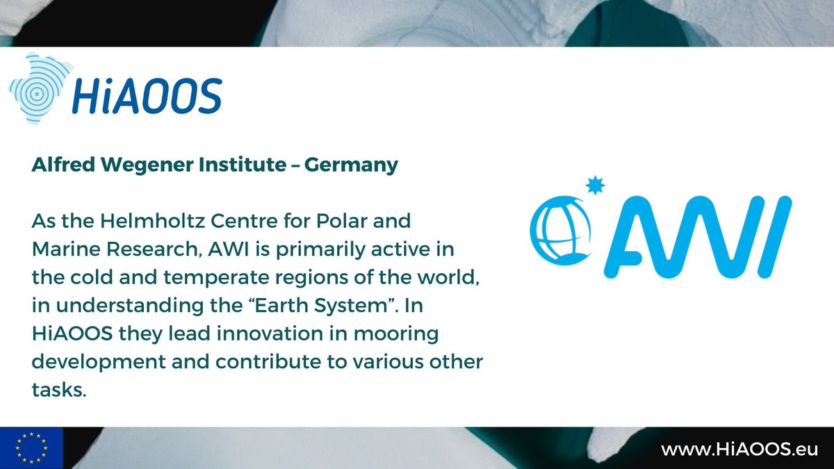 HiAOOS_project's tweet image. #MeettheTeam: Do you know who&apos;s who in #HiAOOS? @AWI is developing an innovative winch system for improved under-ice #data collection. Follow us on #Zenodo: bit.ly/4cb0s7a
Find out more about the team: bit.ly/3yND15f