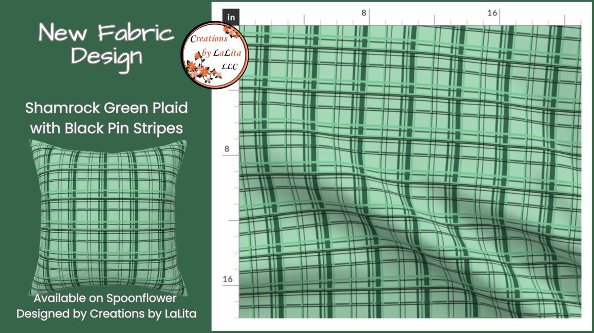 ReidLalita's tweet image. New fabric design has been added to my Spoonflower shop. Check it out and get yours today to make something amazing for March. This simple and classic design works great for many projects. 
spoonflower.com/en/fabric/1880…
#greenfabric #greenplaid