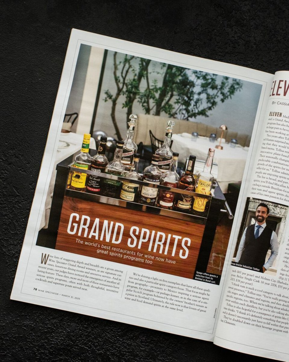 Wine Spectator's latest issue highlights top Grand Award-winning restaurants with standout wine and spirits programs, including The Barn at Blackberry Farm. They celebrate Sam Beall's visionary whiskey collection, which our team continues to foster. See the issue on stands now!