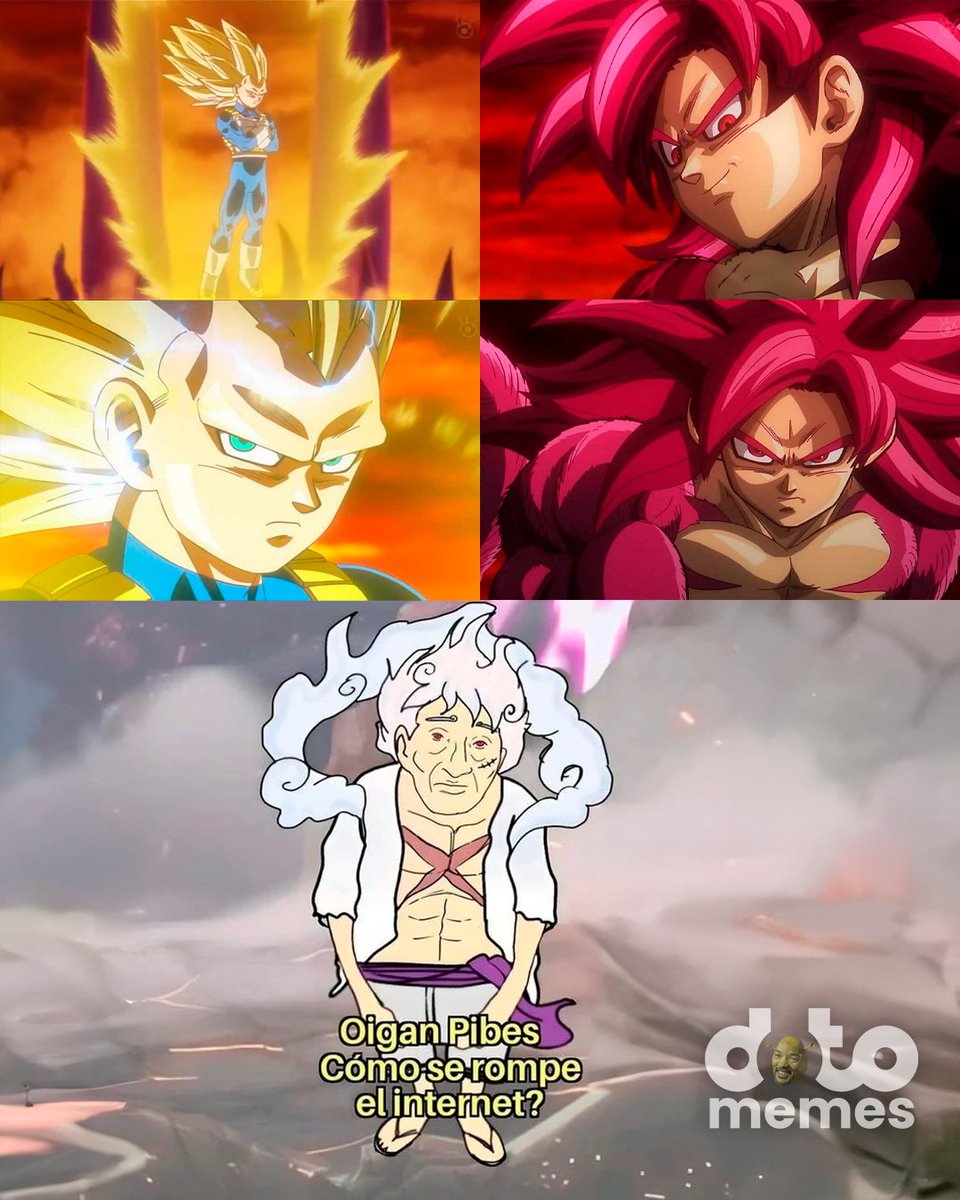 finalmente tenemos a Vegeta SSJ3 adulto y Goku SSJ4 ahora si idéntico a GT 🔥🔥

Sin dudas Dragon Ball siempre dando clases de como romper el internet 🥵🥵🥵

#dragonballdaima #gokussj4
