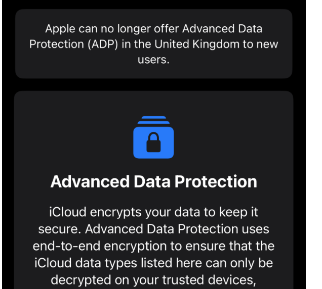 good on Apple for pulling encryption from the UK rather than compromising it's security.

it's unfortunate for UK users, but that's on their government for insisting on weaker security