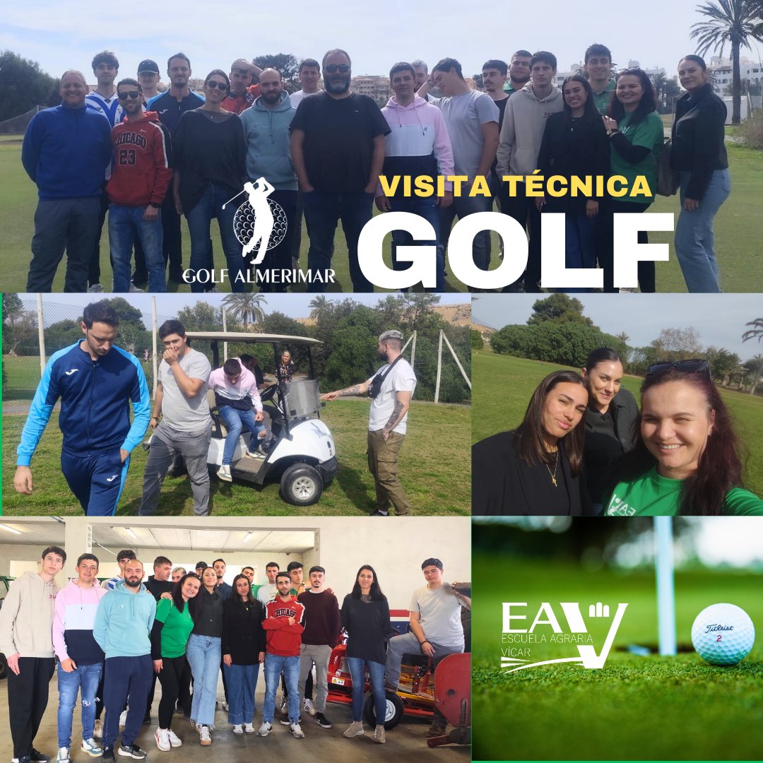 🏌️‍♂️Visita  Campo de Golf de Almerimar🏌️‍♀️
¡Hoy ha sido un día estupendo para los alumnos y alumnas de 2° de PYMR.A de la Escuela Agraria Vícar! Esta mañana, tuvimos la oportunidad de visitar el hermoso Campo de Golf de Almerimar, José Rodríguez, nos guió en una fascinante jornada.