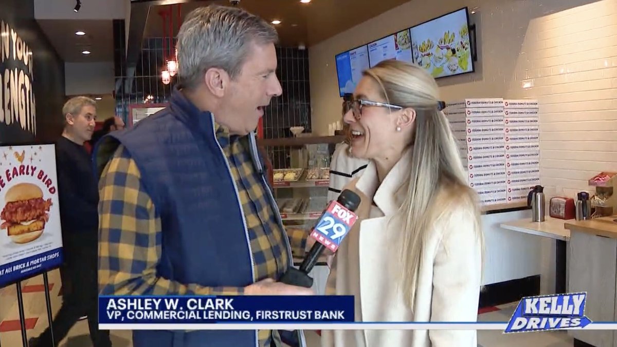 Firstrust Bank (@firstrustbank) on Twitter photo Phillyโs favorite <a href="/FederalDonuts/">FederalDonuts</a> is expanding into the suburbs with the help of <a href="/FirstrustBank/">Firstrust Bank</a>! ๐ฉ๐ Radnor & Willow Grove are open, Conshy is next!
Watch <a href="/BobKellyFOX29/">Bob Kelly</a> feature them on #KellyDrives & see how Firstrust supports local businesses: vista.today/2025/02/firstrโฆ Phillyโs favorite <a href="/FederalDonuts/">FederalDonuts</a> is expanding into the suburbs with the help of <a href="/FirstrustBank/">Firstrust Bank</a>! ๐ฉ๐ Radnor & Willow Grove are open, Conshy is next!
Watch <a href="/BobKellyFOX29/">Bob Kelly</a> feature them on #KellyDrives & see how Firstrust supports local businesses: vista.today/2025/02/firstrโฆ