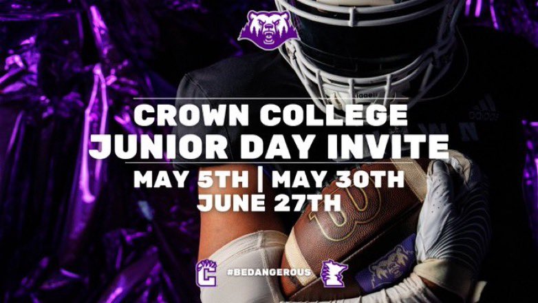 Ryan Oleisky (@ryanoleisky15) on Twitter photo Thank you <a href="/LJ4452/">Luke Johnson</a> and <a href="/CrownCollegeFB/">Crown College Football</a> for the junior day invite!!! Excited to learn more about the school. Thank you <a href="/LJ4452/">Luke Johnson</a> and <a href="/CrownCollegeFB/">Crown College Football</a> for the junior day invite!!! Excited to learn more about the school.