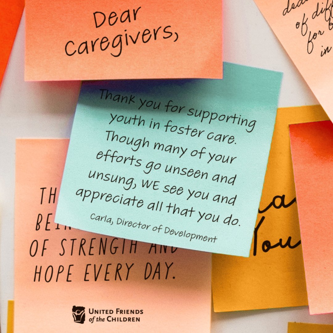 UnitedFriends's tweet photo. 🌟 Today is National Caregivers Day, a time to celebrate the incredible individuals who provide unwavering support and care for foster youth.

Thank you, caregivers, for your kindness, commitment, and compassion. Your work creates brighter futures, and your impact will never be forgotten. 💙