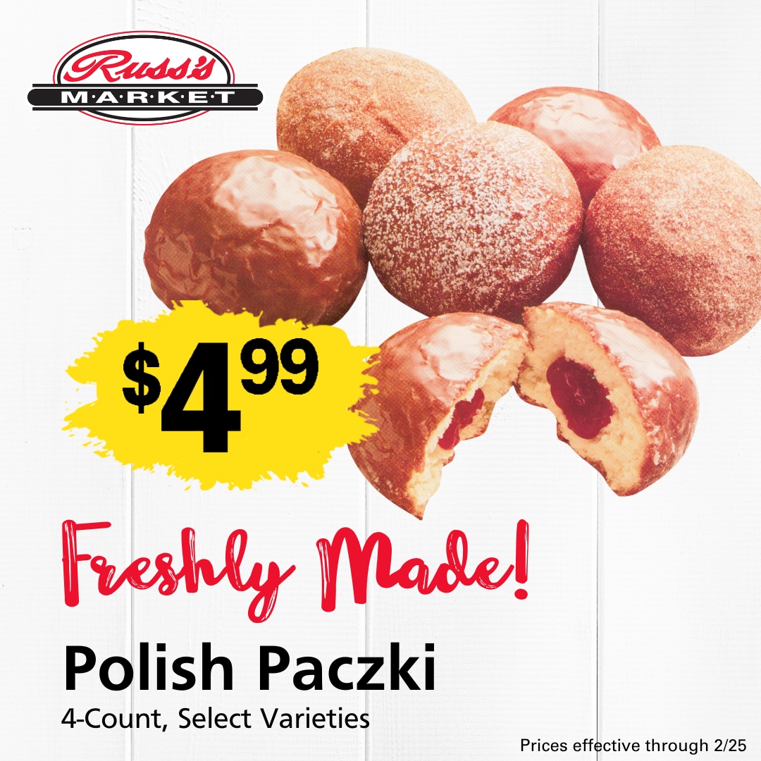 RussMarket's tweet image. Fat Tuesday is coming up! 🎉 Stock up on your favorite paczki flavors from Russ’s Market and make your celebration deliciously unforgettable! Get them before their gone - paczki are available for a limited time only!

#paczki #FatTuesday #MardiGras #russmarket #LocalGrocery #L...
