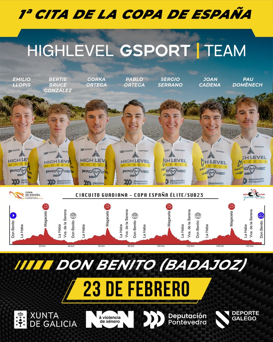 ⚔️ <a href="/circuitoguadia/">Circuito Guadiana</a> 

📝 Arranca la #CopaEspañaEliteSub23