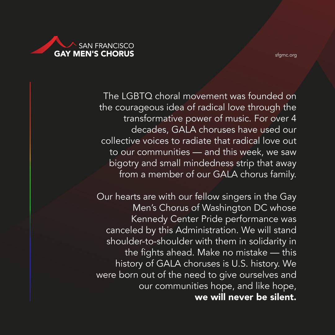 SF Gay Men's Chorus tweet media