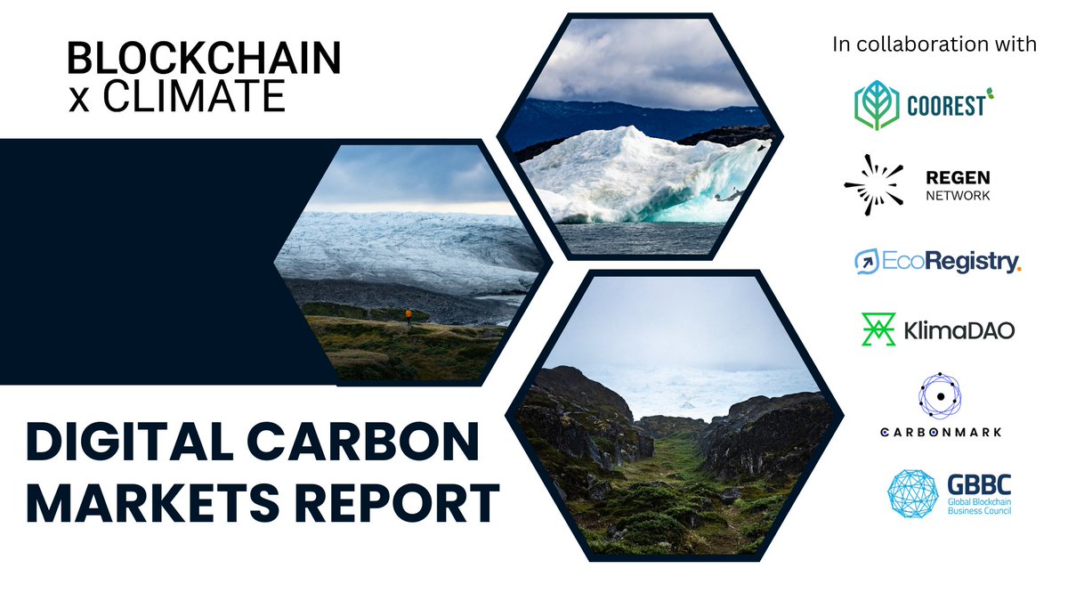 Blockchain x Climate (BxC) (@bxclimate) on Twitter photo 📢 New Release: Digital Carbon Markets Report!
Published alongside <a href="/GBBCouncil/">Global Blockchain Business Council (GBBC)</a>, this report highlights 5 case studies across the environmental market value chain: <a href="/carbonmarkcom/">Carbonmark</a>, <a href="/CoorestOfficial/">Coorest</a>, <a href="/EcoRegistry/">EcoRegistry</a>, <a href="/KlimaDAO/">Klima Protocol (Formerly KlimaDAO)</a>, <a href="/regen_network/">Regen Network</a>
Read it here ⤵️
assets.ctfassets.net/so75yocayyva/1… 📢 New Release: Digital Carbon Markets Report!
Published alongside <a href="/GBBCouncil/">Global Blockchain Business Council (GBBC)</a>, this report highlights 5 case studies across the environmental market value chain: <a href="/carbonmarkcom/">Carbonmark</a>, <a href="/CoorestOfficial/">Coorest</a>, <a href="/EcoRegistry/">EcoRegistry</a>, <a href="/KlimaDAO/">Klima Protocol (Formerly KlimaDAO)</a>, <a href="/regen_network/">Regen Network</a>
Read it here ⤵️
assets.ctfassets.net/so75yocayyva/1…