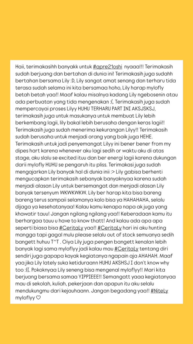 Lily_JKT48's tweet photo. Thankyouu for being the reason i smileedddddzzzz HOHO 😎🤙🏻 keep being u okeyy! And don’t forget to always be grateful too! Jadilah terang n Garamm duniaa!! Keep spreading positip vIbEzZz 🥸 https://t.co/2KfGBlqWji
