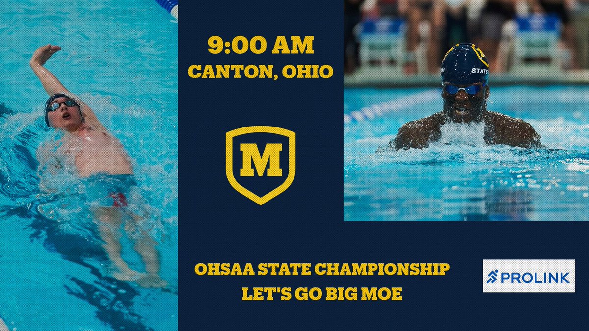 OHSAA STATE CHAMPIONSHIP DAY!!! 🙌

Good luck to our swimming state qualifiers at this morning’s OHSAA State Championship Prelims at C.T. Branin Natatorium in Canton, Ohio. #GoBigMoe