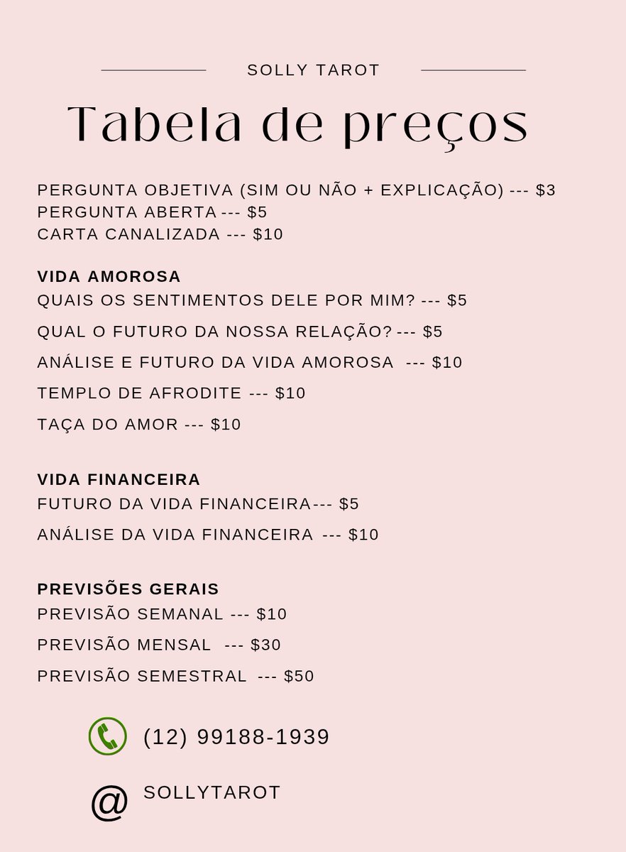 SollyTarot's tweet photo. Novo método adicionado ao catálogo!
Qualquer dúvida só me mandar uma DM 😉 https://t.co/ub6NI0AjNT