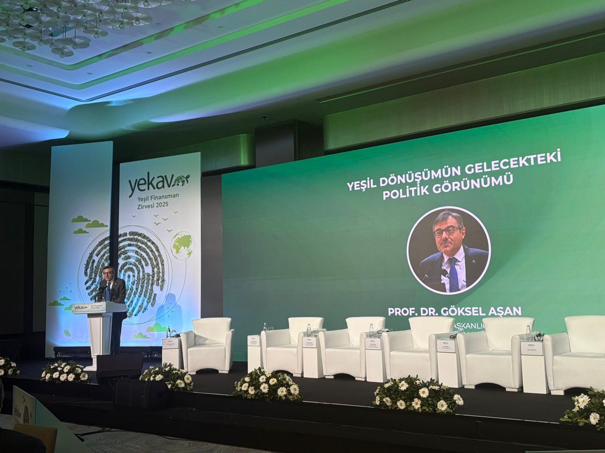 Finans Ofisi Başkanımız Prof. Dr. Göksel Aşan, Yeşil Kalkınma Vakfı (YEKAV) ev sahipliğinde, finans piyasalarının önemli isimlerinin  katılımlarıyla gerçekleştirilen, "Yekav Yeşil Finansman Zirvesi’’ne katılarak bir konuşma gerçekleştirdi.