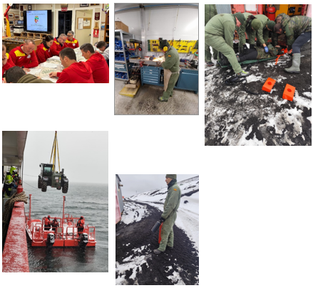 IGE_ET's tweet photo. “Las actividades que se realizan en los laboratorios y lugares de trabajo de la #BaseGabrieldeCastilla del @EjercitoTierra, requieren una evaluación continua del riesgo desde el punto de vista ergonómico, psicosocial, de la eliminación de accidentes y la #SeguridadLaboral, preocupación constante de la #IGE.
La ejecución de simulacros de evacuación, prácticas contraincendios y pruebas de procedimientos son imprescindibles para mantener un entorno de trabajo seguro en condiciones extremas ¡Todos somos Prevención!”.
#somostuapoyo