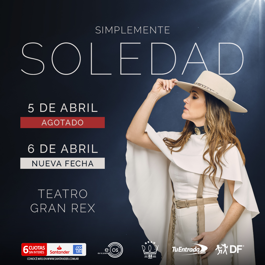Nueva fecha ya a la venta!!! 😍😍😍

El 6 de abril volvemos al Teatro Gran Rex para compartir otra noche inolvidable!!!

🎟 Entradas a la venta en tuentrada.com 

💳 Disfrutá de 6 cuotas sin interés con tarjetas Santander American Express.