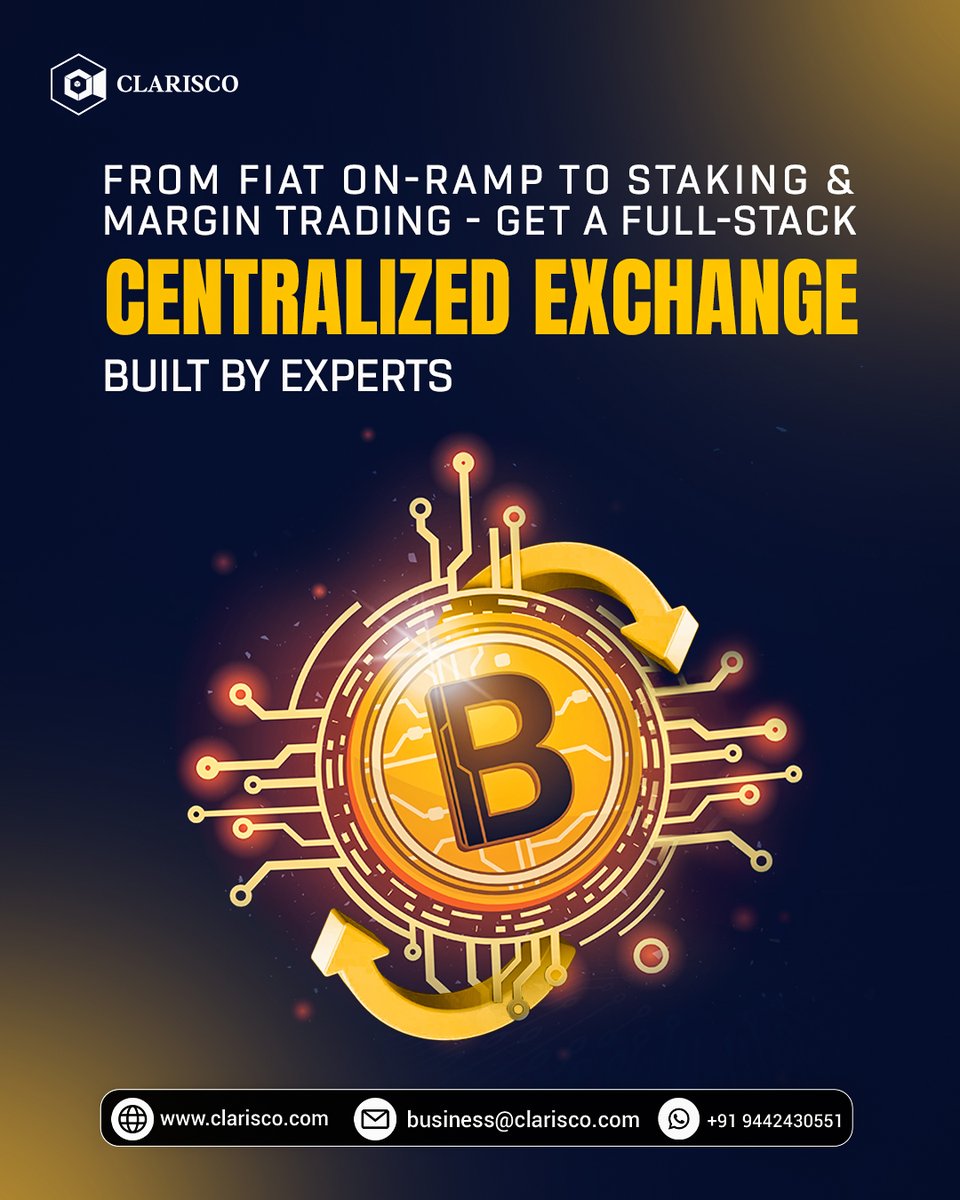 ClariscoSol's tweet image. Are you planning to launch a Centralized cryptocurrency exchange in this year of crypto? We specialize in building high-performance CEX platforms.

bit.ly/3QvtmGe

#clarisco #Centralizedcryptocurrencyexchange #multilayersecurity #cryptowalletintegration #staking