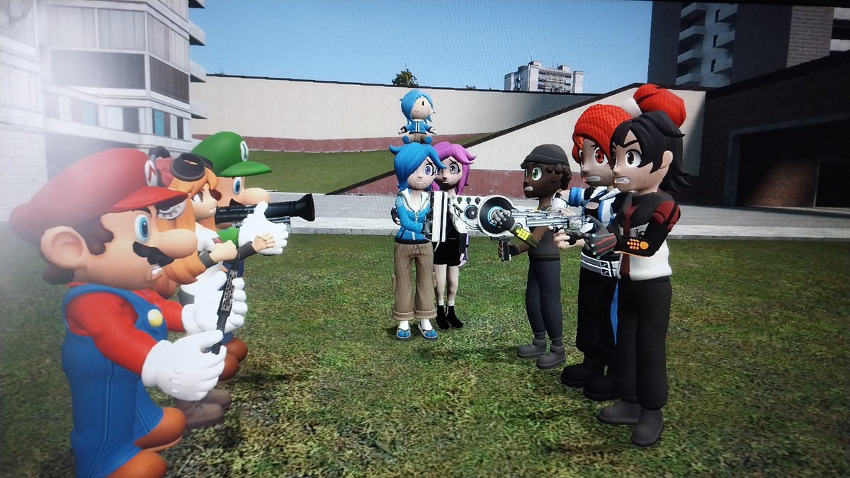 epicmichealboi8's tweet photo. They are fighting to see where tari fits the most SMG4 or Meta Runner #smg4mario #smg4meggy #MetaRunnerLucinia #MetaRunnerTari #MetaRunnerMasa #MetaRunnerBelle #MetaRunnerLamar https://t.co/fUARGHIj6D