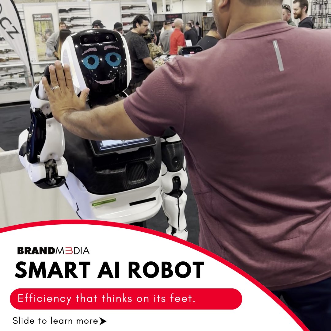 brandm3diagroup's tweet image. 🤖 Revolutionize your business with Brand M3dia’s Smart AI Robot!
#AIRobotRental #DigitalDisplay #TouchKiosk #BrandM3dia #InnovationInAction #brandm3dia #interactive #interactivetouchdisplay #display #displays