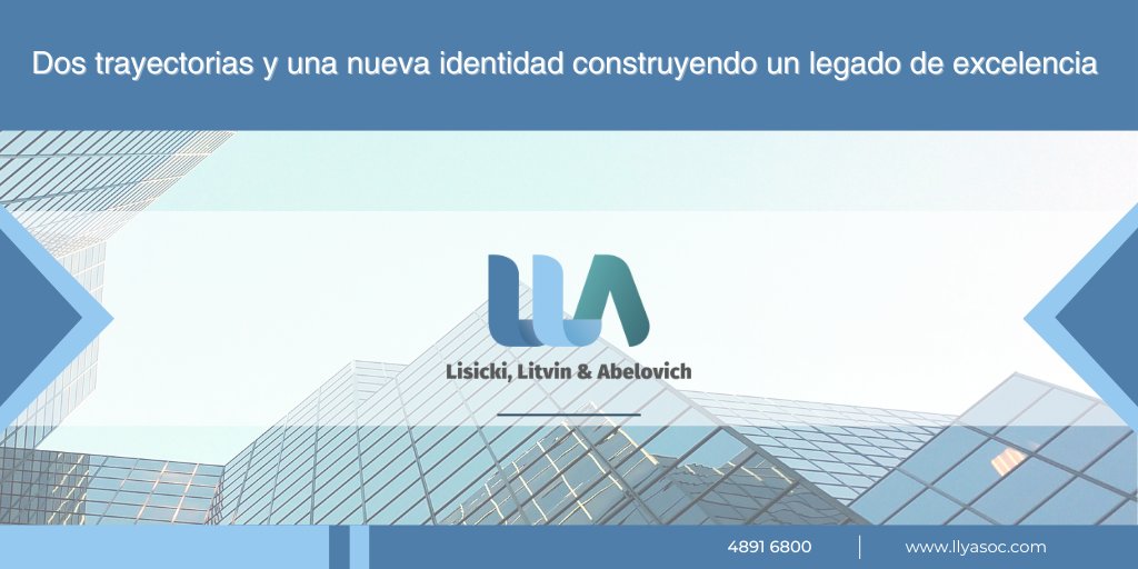 lisickilitvin's tweet photo. 📢🆕#IntegraciónEstratégica #LLyA

Nos complace anunciar la integración de Abelovich, Polano & Asociados a nuestra firma, dando origen a Lisicki, Litvin & Abelovich - LLyA. Esta unión nos consolida como la firma de servicios profesionales más grande de Argentina de capitales locales, con más de 600 especialistas, 24 servicios interdisciplinarios y una presencia fortalecida en el mercado.

Mantenemos nuestra esencia de Estudio "Boutique", con un enfoque personalizado y soluciones estratégicas en impuestos, auditoría, consultoría, servicios legales y más.

Comenzamos esta nueva etapa con el mismo compromiso de siempre. 

¡Gracias por su confianza!
#LLyA #LisickiLitvinyAbelovich