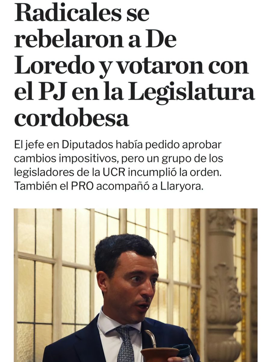 Vió Diputado <a href="/rodrigodeloredo/">Rodrigo de Loredo</a> , le dije que se ocupara de su bloque.
Mientras Ud. practicaba macartismo explícito en las redes, parece que se le olvidó lubricar los brazos de algunos de sus legisladores  🫣