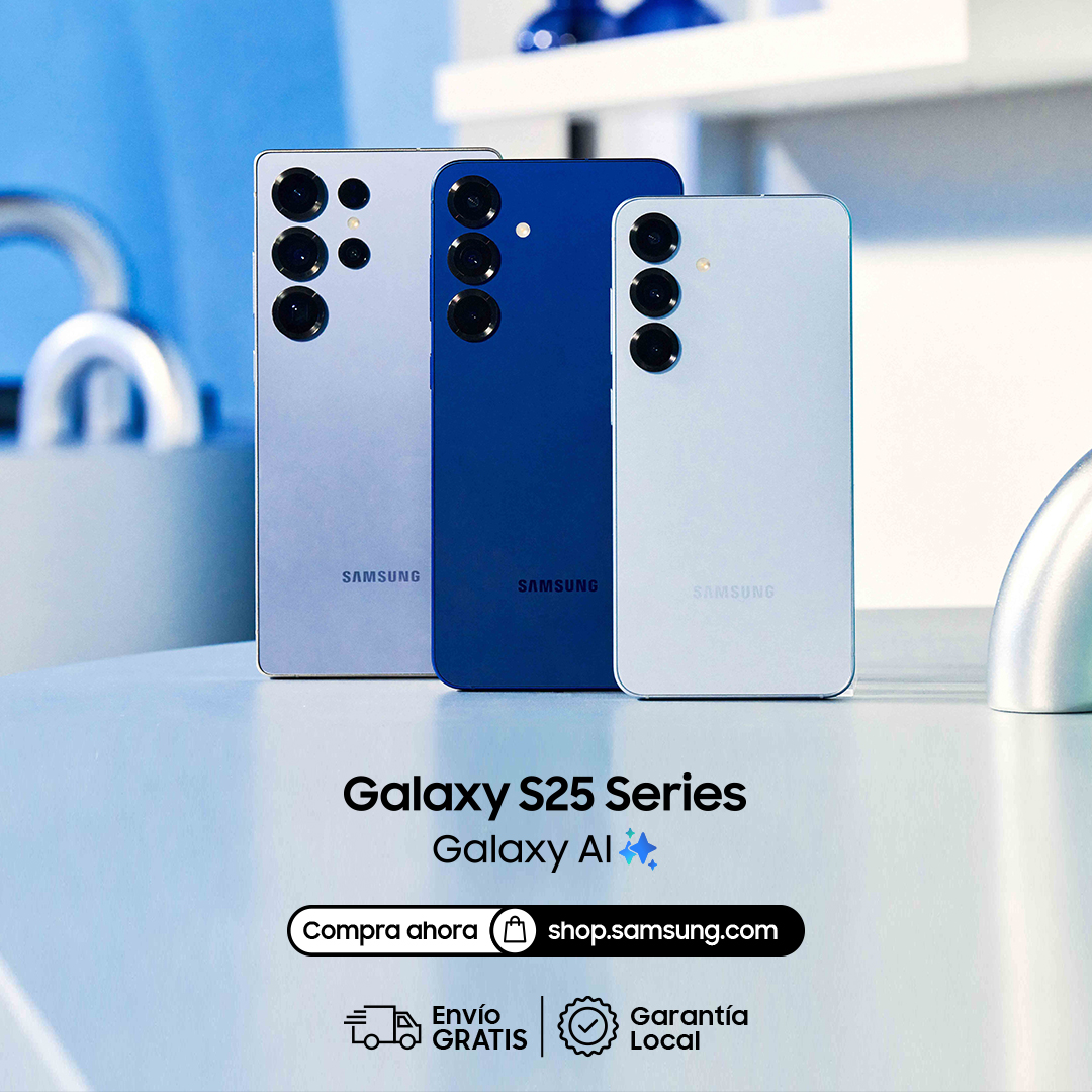 Imagina un futuro donde todo se conecta. 🚀
✨Con el nuevo #GalaxyS25, tu vida digital se vuelve más fluida, inteligente y poderosa. ¡Bienvenido a un ecosistema sin límites!

🔗Compra ahora la serie S25 aquí: shop.samsung.com/latin/galaxy-S…