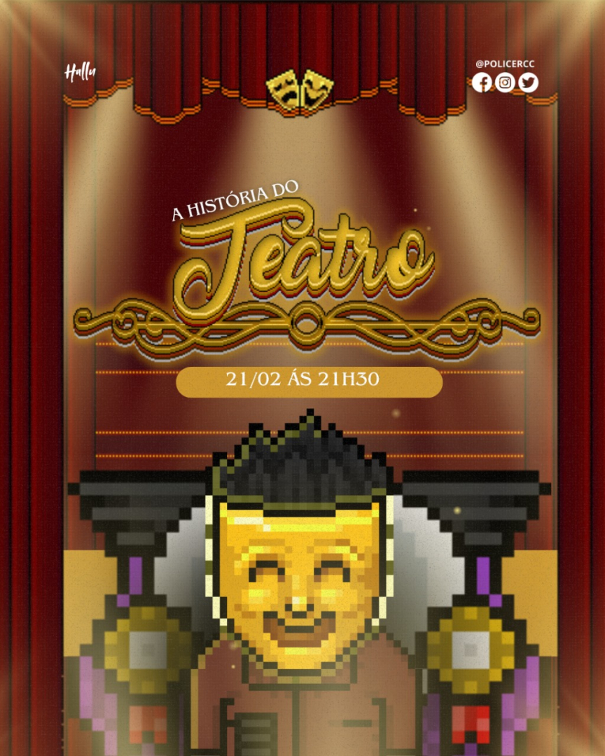 PoliceRCC's tweet image. 🎭 Prepare-se para entrar no palco da História do Teatro!

Participe da Aula Geral hoje, às 21:30h (BR), e descubra a trajetória que moldou essa arte magnífica.

Venha mergulhar nessa jornada cultural e se inspirar com cada ato! 😀

#PoliceRCC #HabboHotel #RCCéVocê