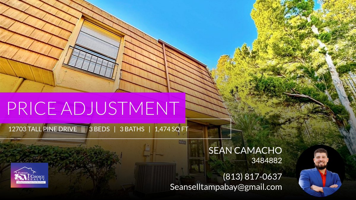 SeanMCamacho1's tweet photo. This listing has just had a price adjustment! Want to set up a showing? Let's talk today!

Make Your 1st Choice The Best Choice
Florida's 1st Choice Realty
813-817-0637

https://t.co/cp9wydq3bD
... https://t.co/L43bZzdN2P https://t.co/wtb1QKv39V