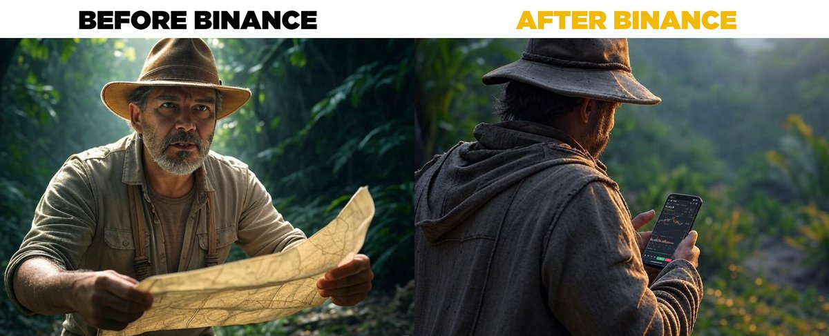 binance's tweet image. From maps to apps—gem hunting just got lit