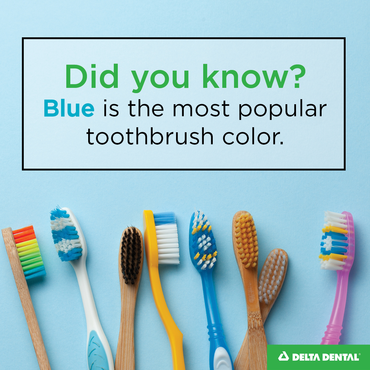 😜 Fun Dental Fact Friday! 😜

Did you know that people prefer blue toothbrushes to red ones?

Often associated with cleanliness and the medical industry, blue gives a feeling of comfort. 🪥😬🦷