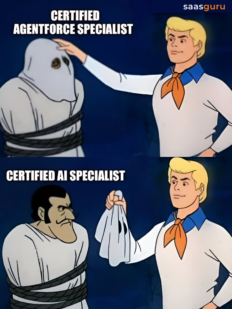 SaasguruHQ's tweet image. Salesforce AI Specialist is now Agentforce Specialist! 😎

#Salesforce #Agentforce #SalesforceCertification #SalesforceCareers #SalesforceTraining #saasguru