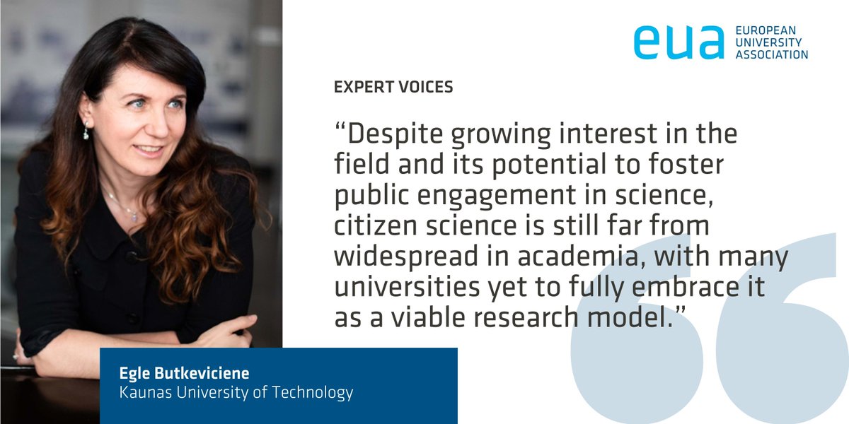 💡 How universities can overcome roadblocks to citizen science in academia 💡

Egle Butkeviciene looks into persisting challenges &amp; discusses novel strategies to forge a transformational path forward. bit.ly/4gQ88O7

#EUAExpertVoices