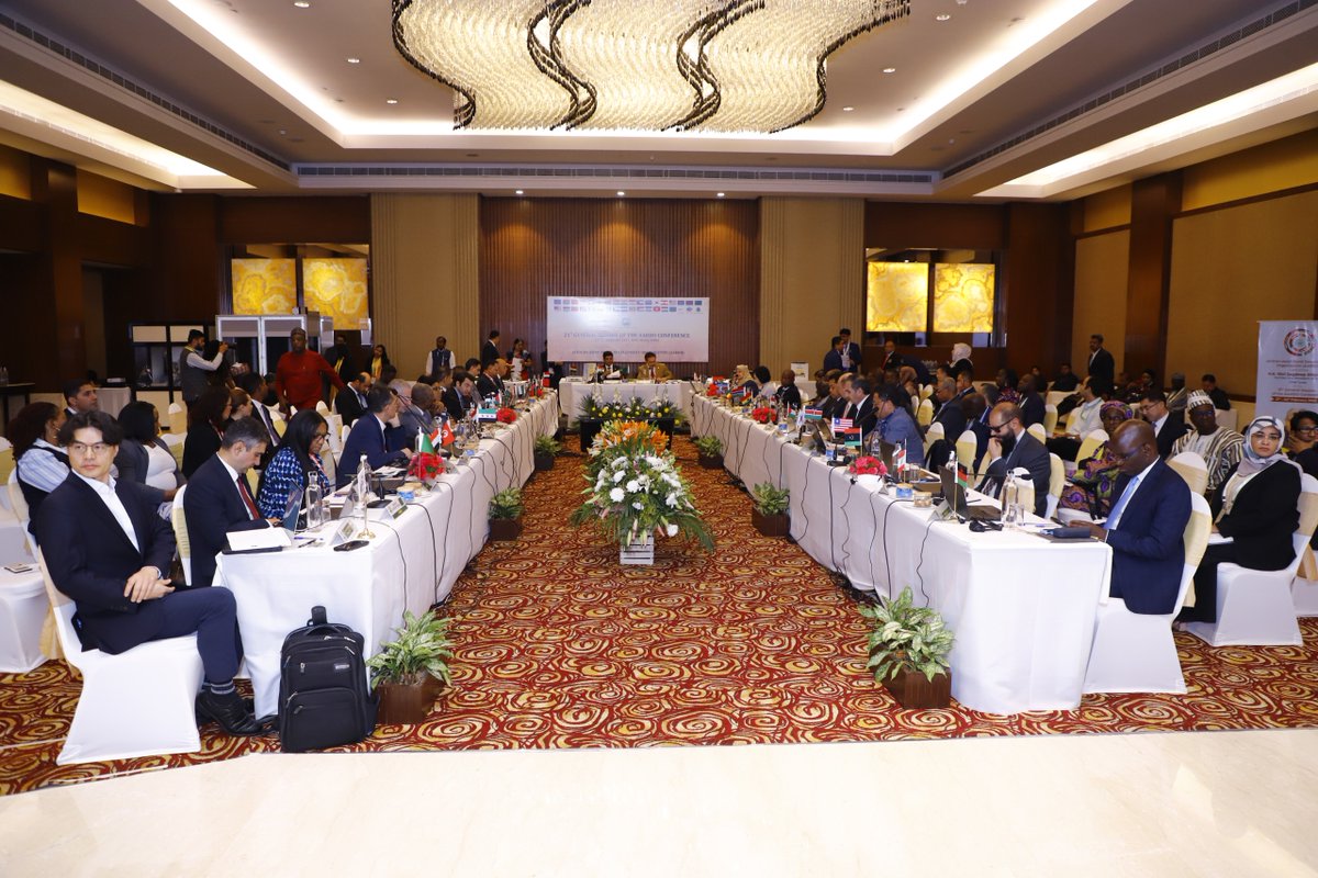 PemmasaniOnX's tweet photo. India proudly assumes the presidency at the African Asian Rural Development Organisation at its 21st General Session, strengthening our partnership with #AARDO nations.

Guided by the spirit of ‘#VasudhaivaKutumbakam’, India remains committed to sharing knowledge and proficiency on multilateral platforms under the strategic leadership of Hon'ble PM Shri @narendramodi ji and Hon’ble union minister Shri @ChouhanShivraj ji.

I express gratitude to all member countries for their active participation. Together, we thrive towards global progress through unity and diversity.