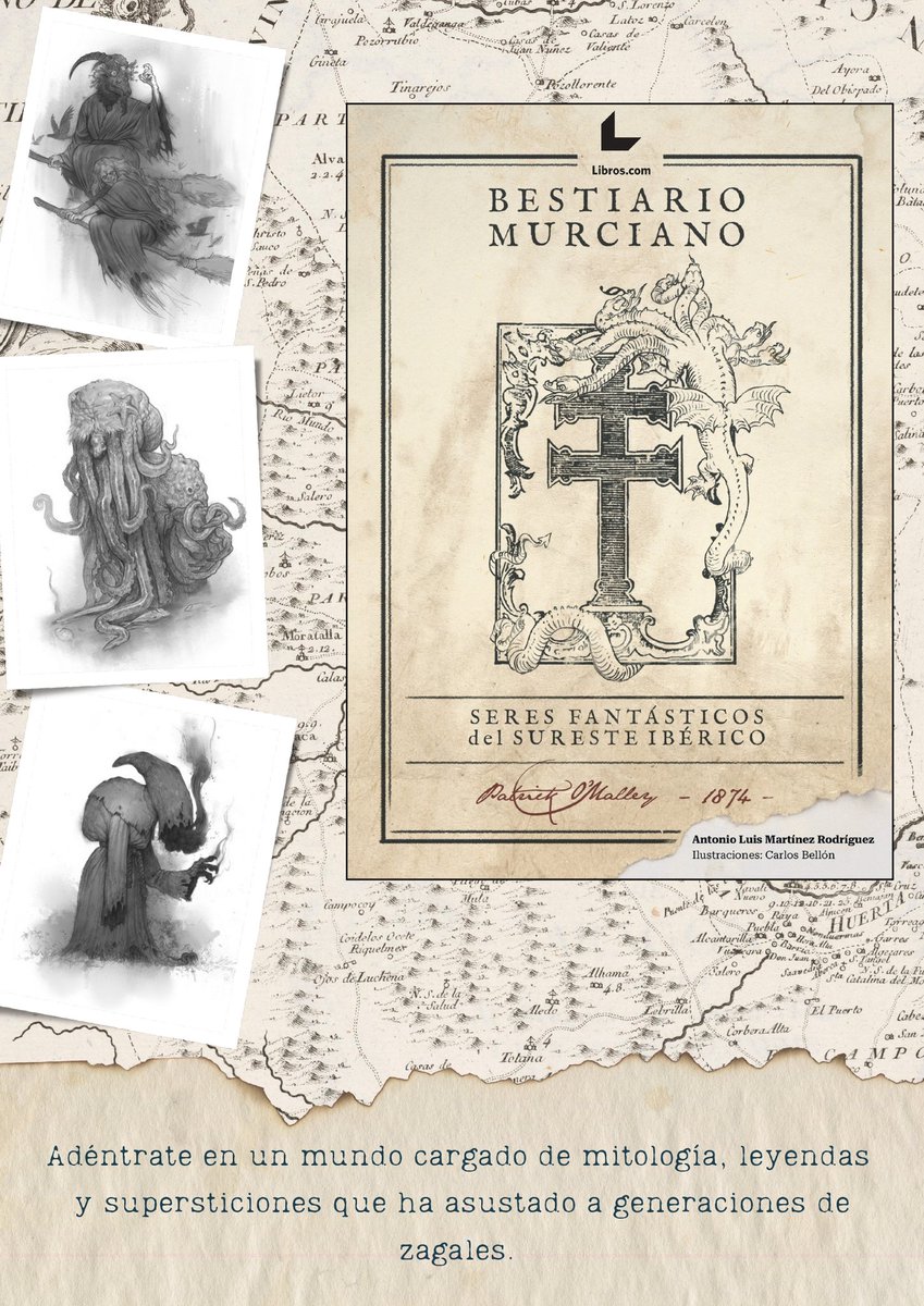 📚 Podéis haceros con #BestiarioMurciano 📕 en las siguientes librerías y negocios de la Región de Murcia:

🍋 7Héroes
📍 Murcia

⚓ Alcaraz Cómics
📍 Cartagena

🏰 Futuro Imperfecto
📍 Lorca

🍑 Mercería Rosita
📍 Cieza

🔔 Soportales
📍 Murcia
