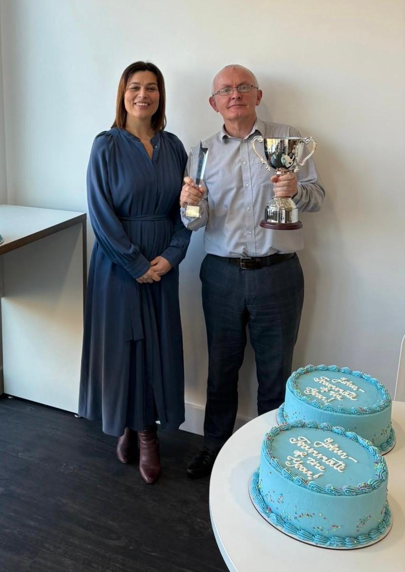 AbbeyBondLovis's tweet photo. Huge congratulations to John McManus, who was named our Teammate of the Year 2025 and the final recipient of this particular trophy before we transition fully to @Brown_Brown_UK. Well done, John! 🎉 #BBThePowerOfWe https://t.co/Nkw9vqSfpo